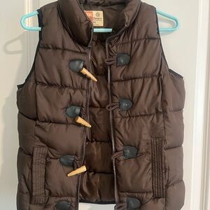 Ruff Hewn Brown Puffer Vest